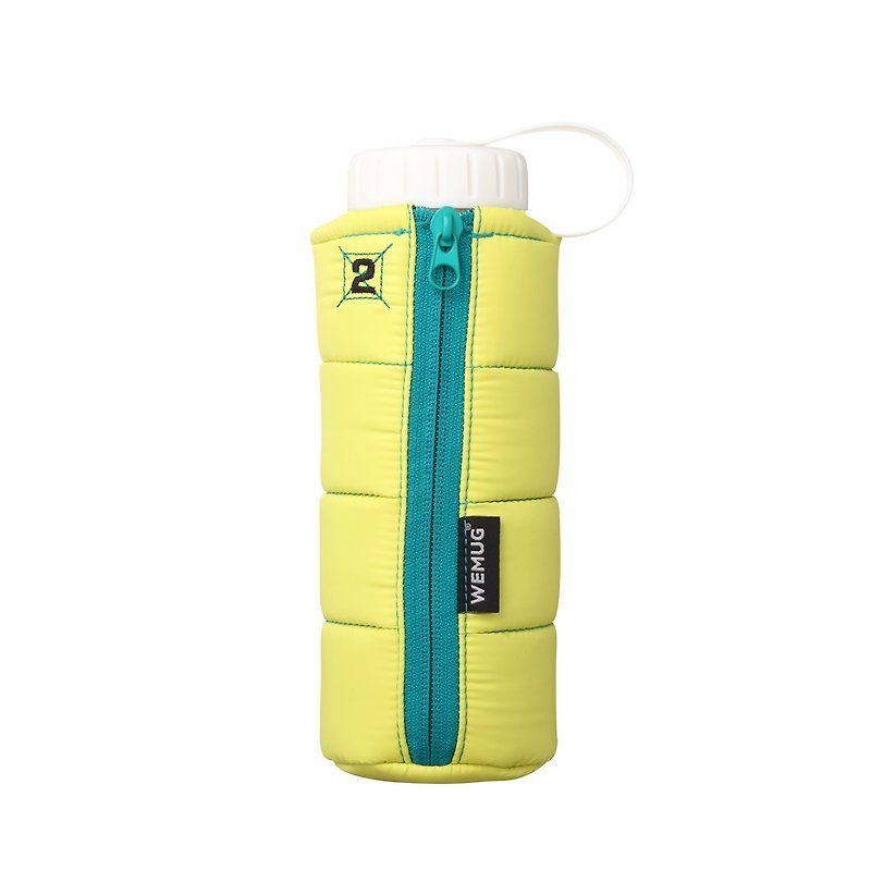 熱銷  羽絨外套隨身水瓶 水壺 ZipperJ500 - 黃 - 水壺/水瓶 - 塑膠 黃色