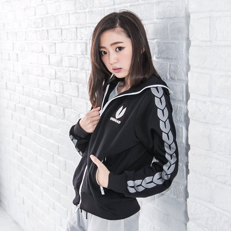 U-LINE female Hooded Jacket - Black - Women's Casual & Functional Jackets - Other Materials Black