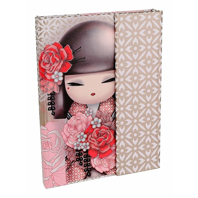 Fu dolls Kimmidoll and notepad (with mirrors) Yumiko - สมุดบันทึก/สมุดปฏิทิน - กระดาษ สึชมพู