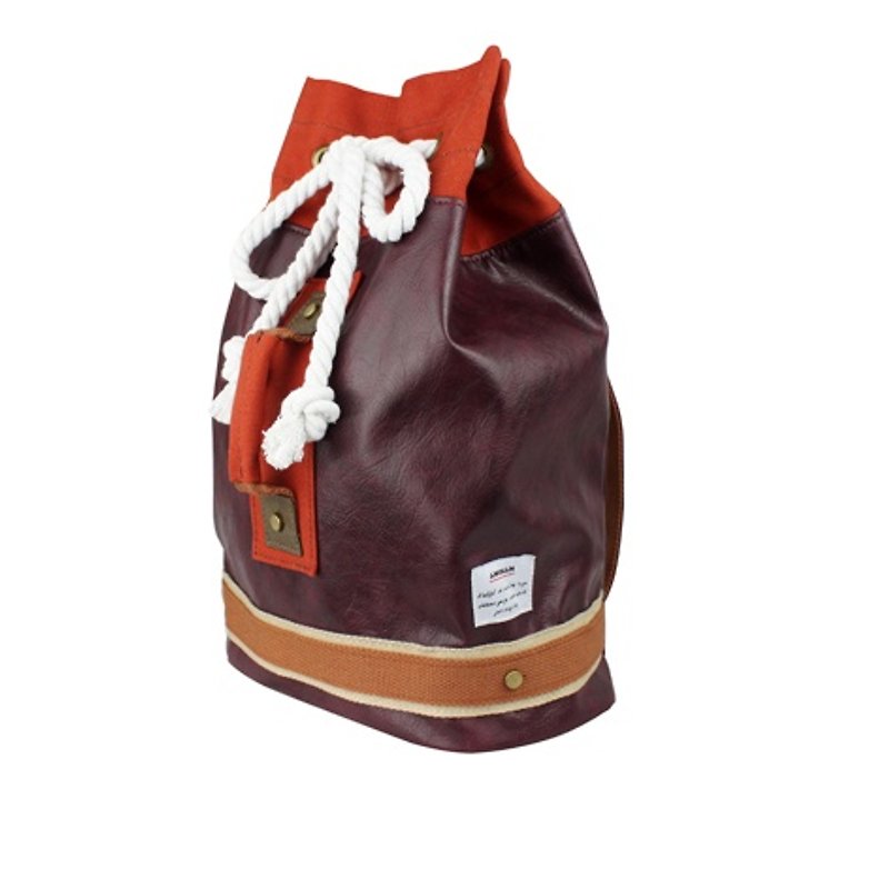 AMINAH-Low-key purple personalized boxing bag (small)【am-0250】 - Backpacks - Faux Leather Purple