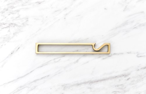 FUTAGAMI bronze Opener &quot;Zui&quot; Brass Bottle Opener WAKU (Frame)