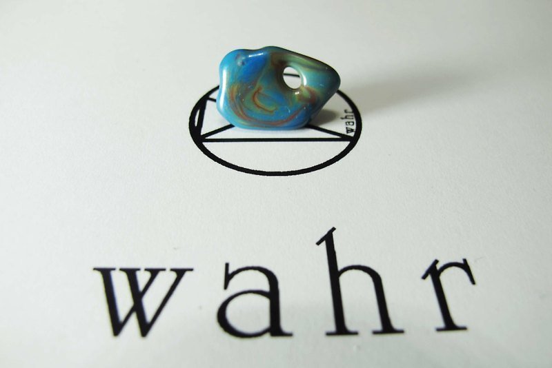 【Wahr】腐海耳環 - 耳環/耳夾 - 其他材質 藍色