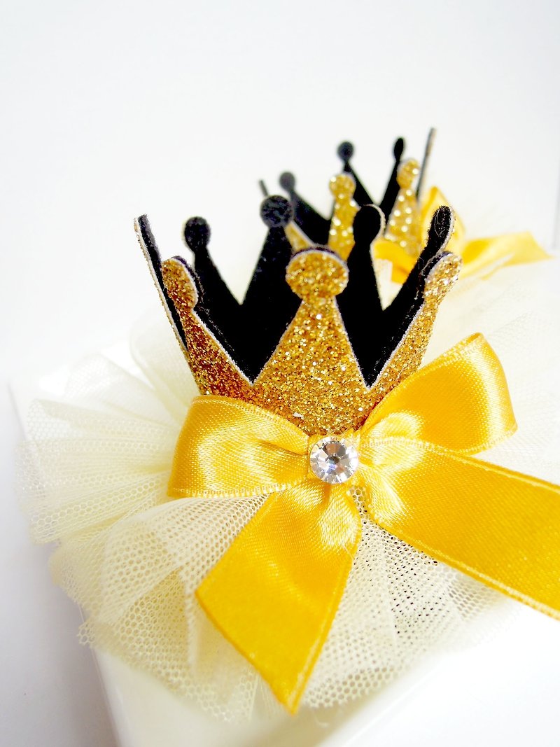 Dream Princess Crown series - Gold - ผ้ากันเปื้อน - วัสดุอื่นๆ สีเหลือง