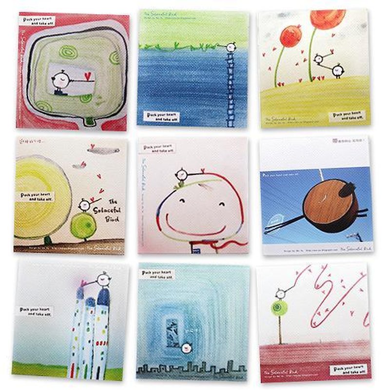 Gife Card。Pack your heart and take off -series - Cards & Postcards - Paper Multicolor