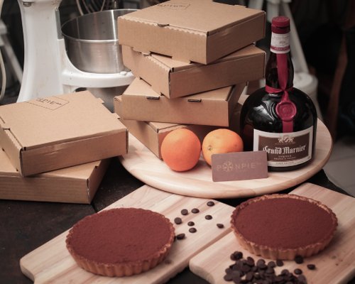 Peng orange caramel chocolate pie
