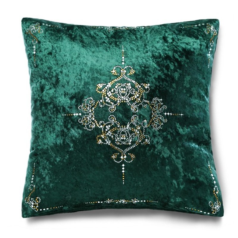 【GFSD】Rhinestone Boutique-Versailles Love Song Pillow-Golden Years - Pillows & Cushions - Other Materials Green