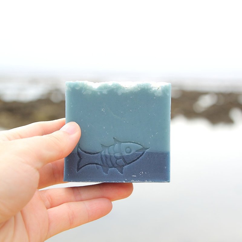 紺碧の海（クール）手作り石鹸 - 石けん - 寄せ植え・花 ブルー