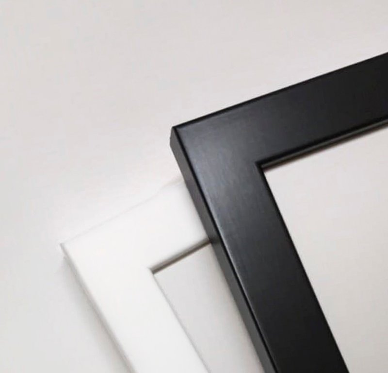 White frame A3(42x30)cm, frame width 2cm - กรอบรูป - ไม้ 