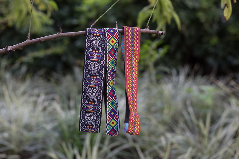 Eye-catching / Totem Flower / Ribbon Headband - Headbands - Other Materials 