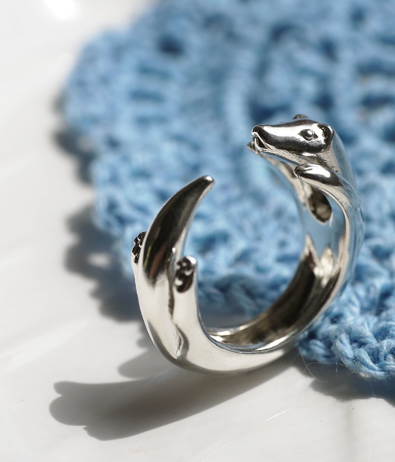 Handmade 925 sterling silver [Ferret ring] I will not let you leave me!! (hold - General Rings - Sterling Silver Silver