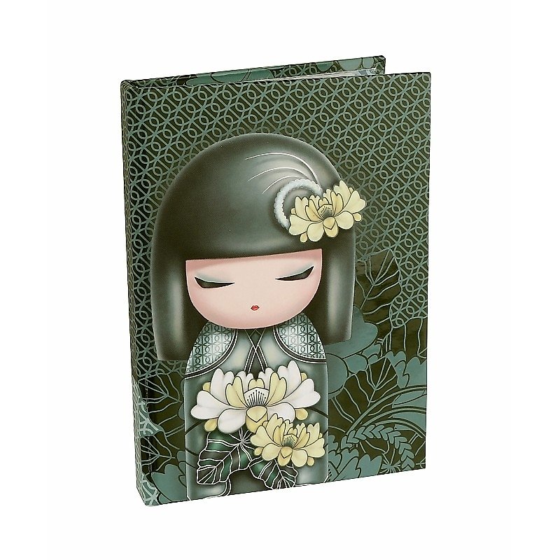 Kimmidoll and blessing doll notebook (with pen) Tsuki - สมุดบันทึก/สมุดปฏิทิน - กระดาษ สีเขียว