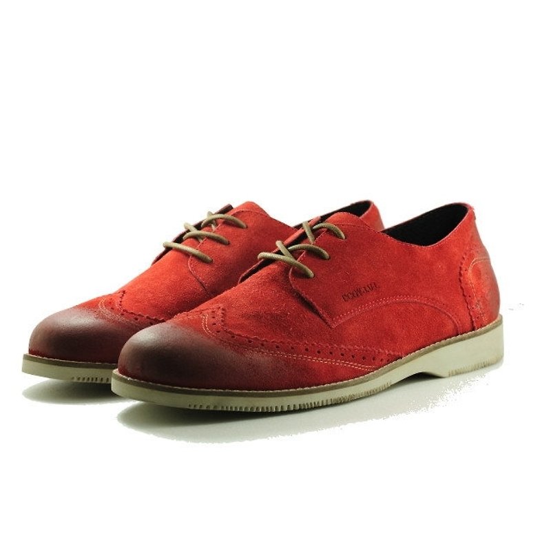 Surprise Specials [Dogyball Out of Print]Autsin Classic Carved Oxford Shoes British College Wind Red - Men's Oxford Shoes - Genuine Leather Red