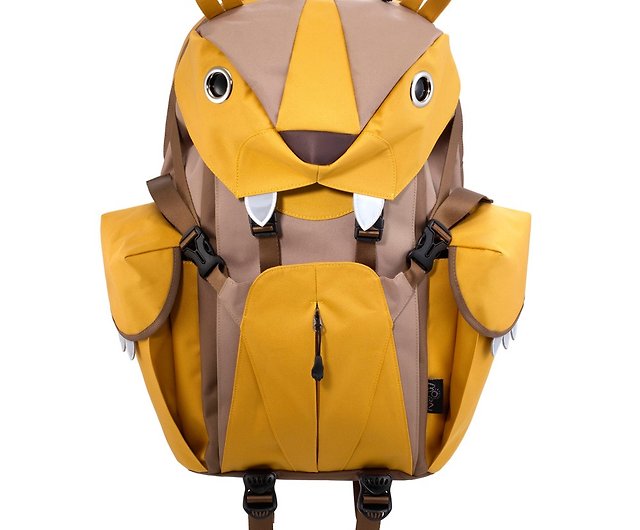 Morn Creations Genuine Cute Tiger Computer Backpack-Yellow (BC-220
