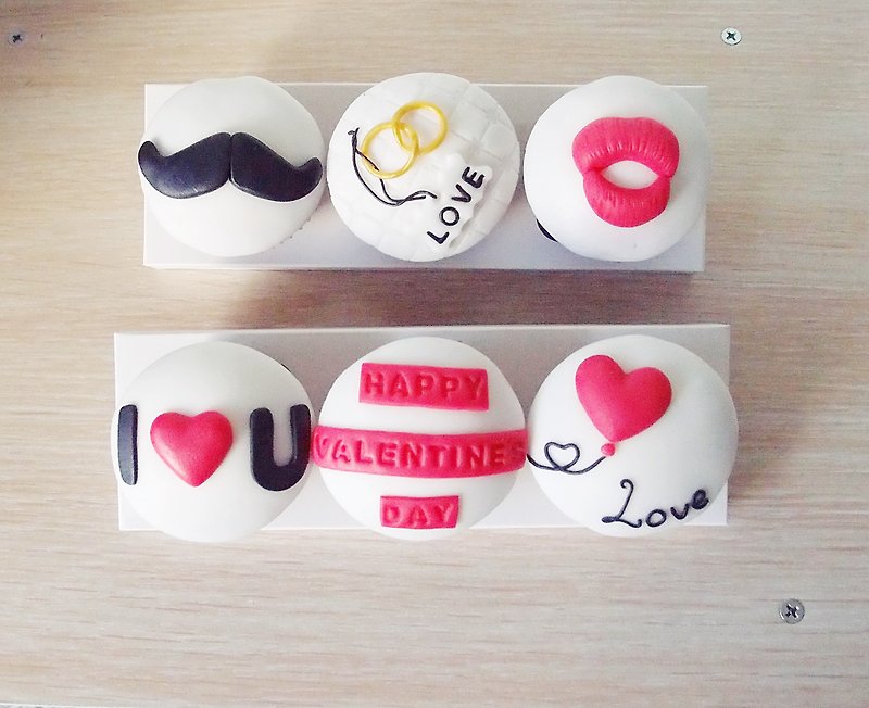 Hand-made Valentine's Day baking series Love Over Gold Cupcakes - อื่นๆ - อาหารสด 