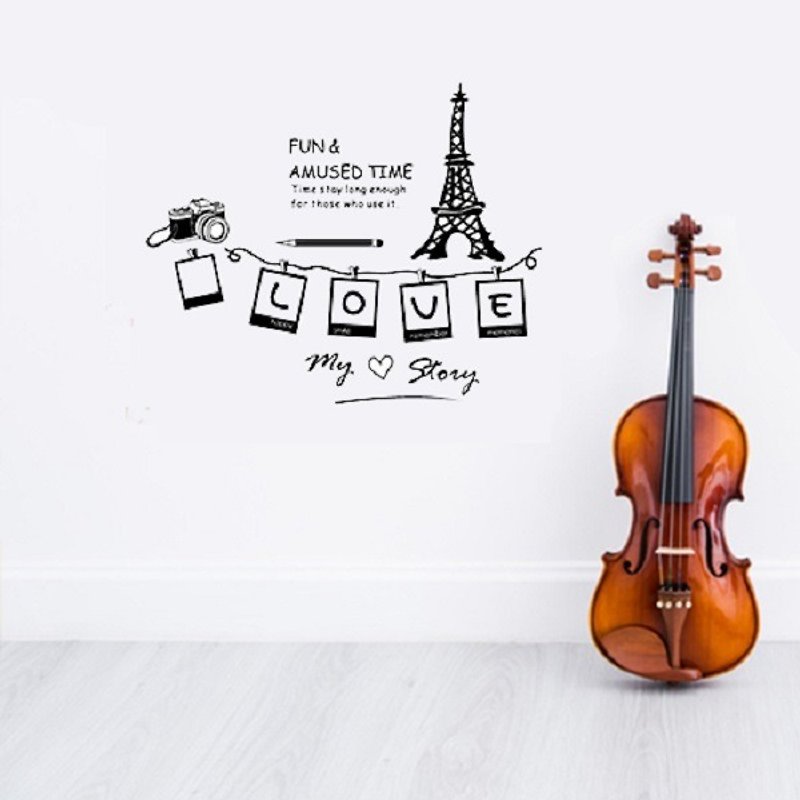 "Smart Design" creative seamless wall stickers Paris photo frame 8 colors available - Picture Frames - Plastic Yellow