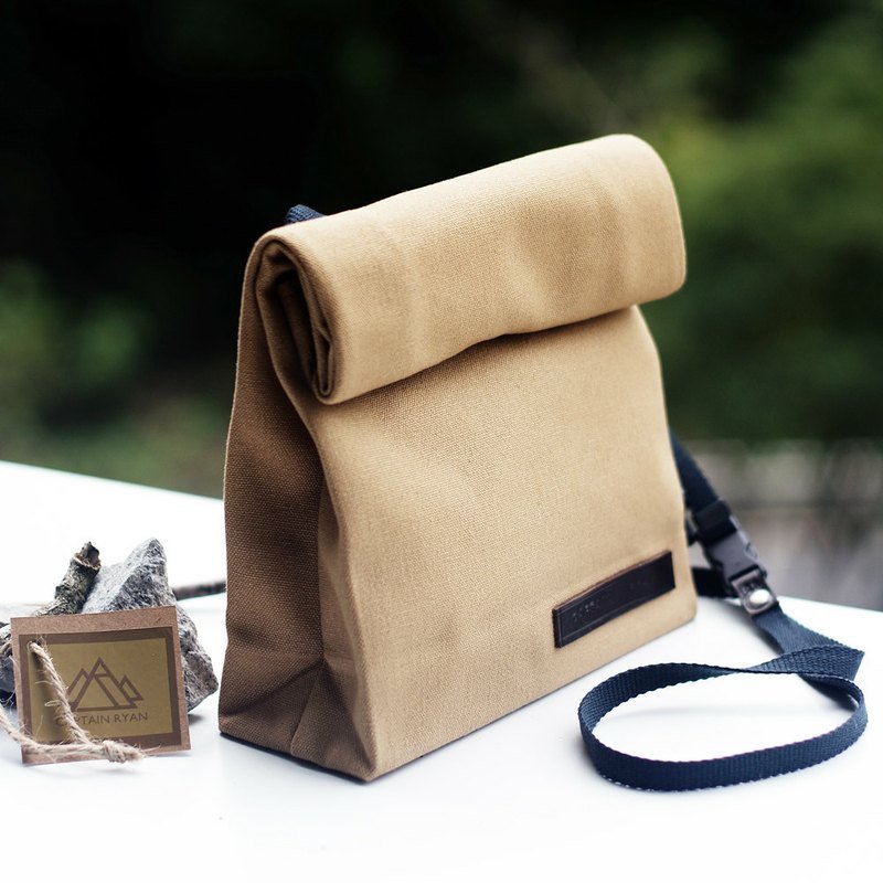 冒險隨行包 原色 原創全手製 Adventure Bag by Captain Ryan - 側背包/斜背包 - 其他材質 金色