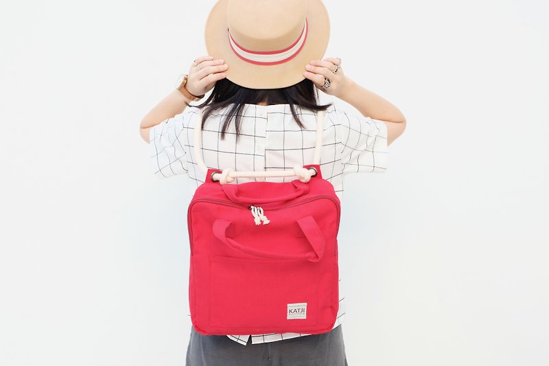 KATJI SQUARE BAG : RED - Other - Other Materials Red