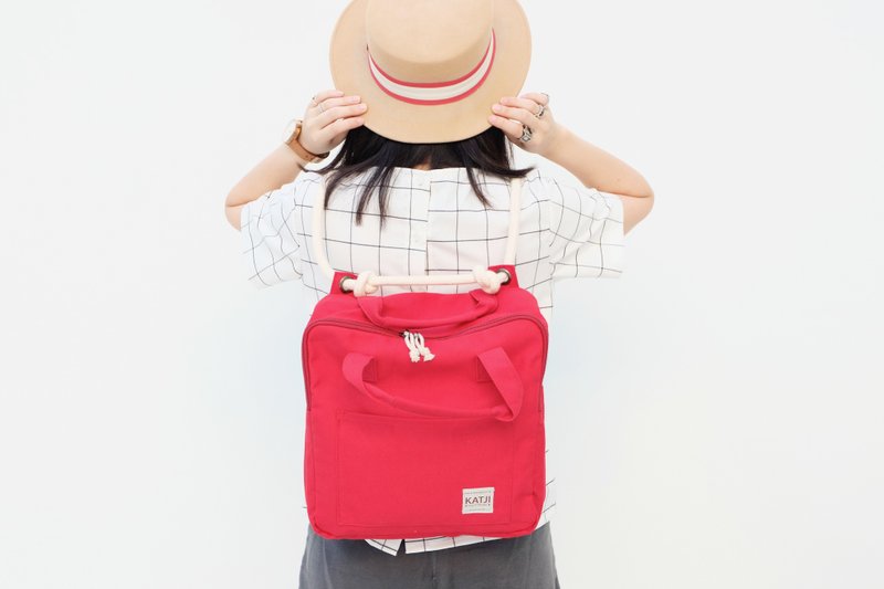 KATJI SQUARE BAG : RED - Other - Other Materials Red