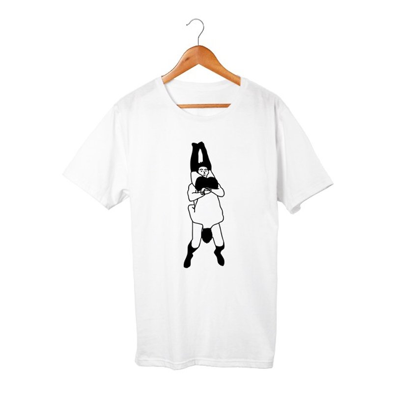 Tombstone Pile Driver T-shirt - เสื้อฮู้ด - ผ้าฝ้าย/ผ้าลินิน ขาว