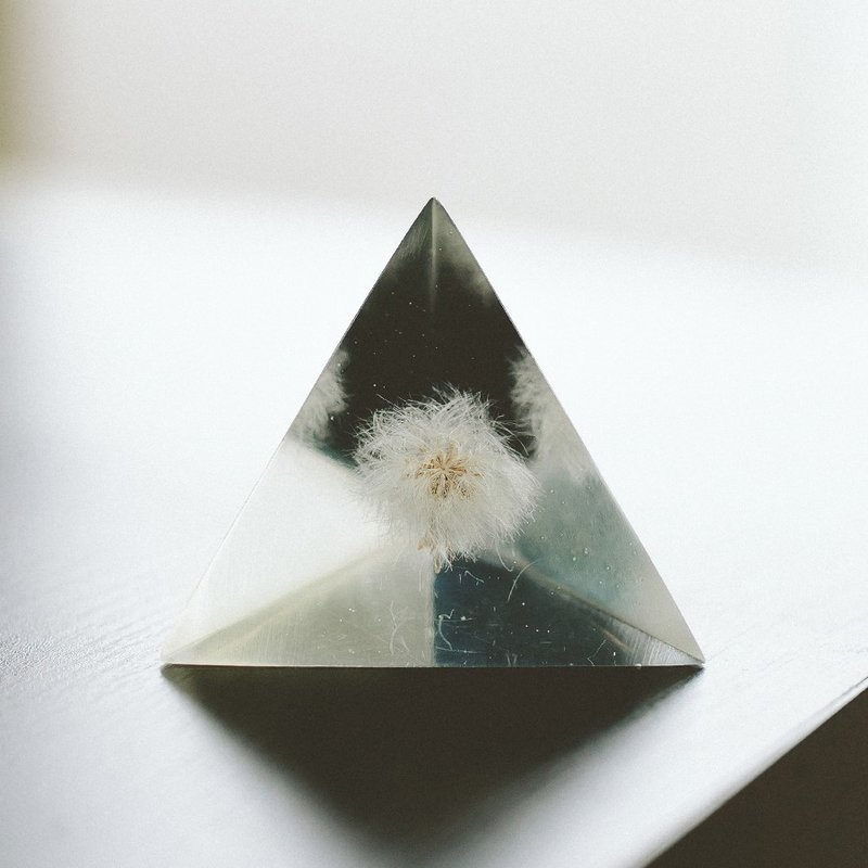 OOPSY - 手工水晶標本紙鎮 - 紫背草 - 擺飾/家飾品 - 其他材質 白色