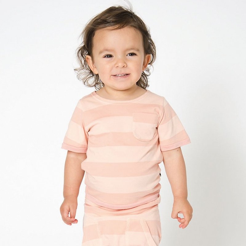[Nordic children's clothing] Sweden skin-friendly and breathable children's top from 1 year old to 165cm parent-child wear orange - เสื้อยืด - ผ้าฝ้าย/ผ้าลินิน สีส้ม