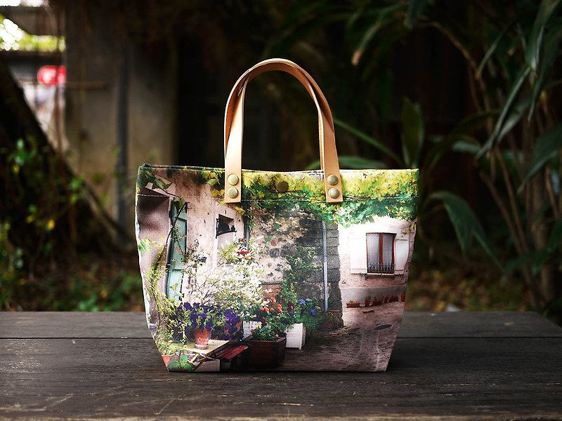 [Travel well] A4 twill canvas bag◆◇◆Footpath◆◇◆ - Handbags & Totes - Other Materials Green