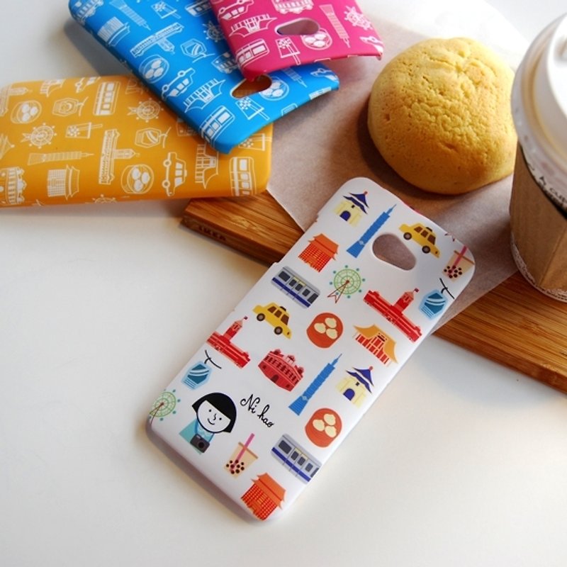 FIFI Urban Series HTC Butterfly S Case, Hello Taipei! - Phone Cases - Plastic Multicolor