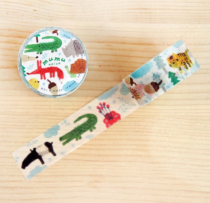 mumu paper tape - Animal models - Washi Tape - Paper Multicolor