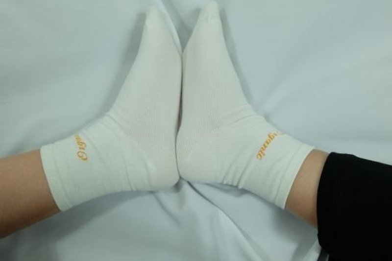 Gain Giogio [Fashion] Pure organic cotton socks - ถุงเท้า - ผ้าฝ้าย/ผ้าลินิน ขาว