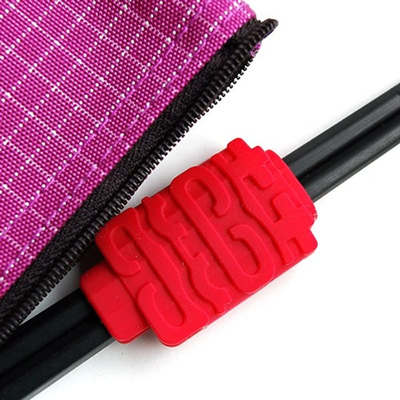 囍 Come to the chopstick holder group _ chopsticks bag purple - ตะเกียบ - ซิลิคอน สีม่วง