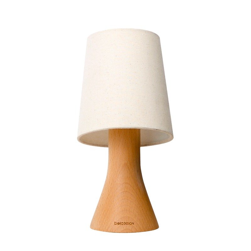 small beaker solid wood desk lamp - ของวางตกแต่ง - ไม้ สีทอง