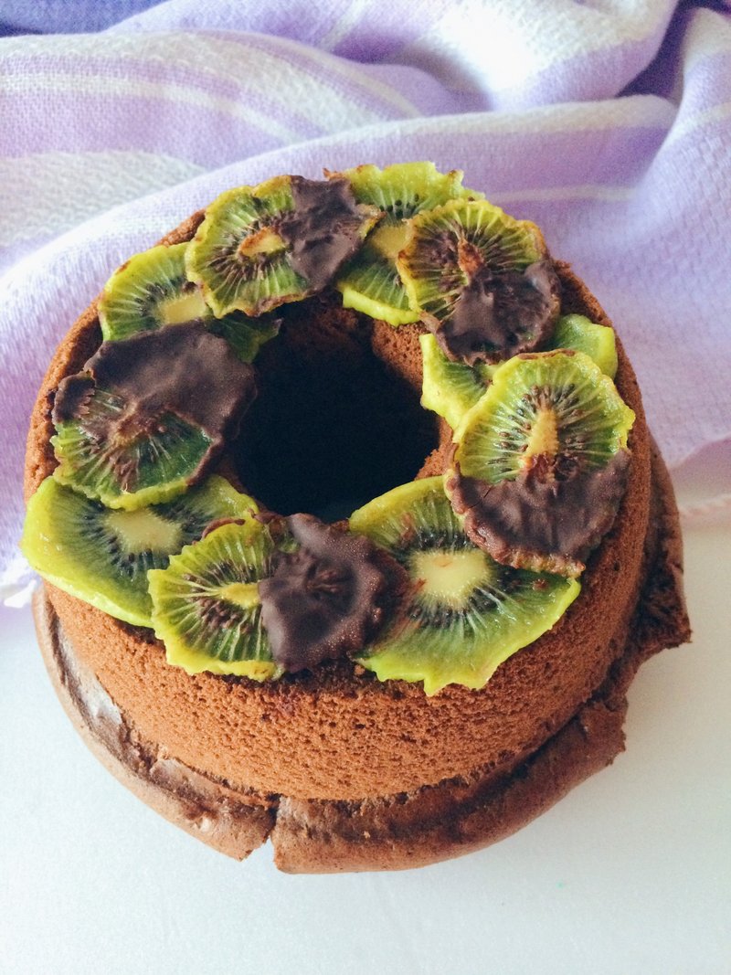 [Warm sun] Kiwi chocolate chiffon cake**Before ordering, please consult the schedule** - ของคาวและพาย - อาหารสด สีนำ้ตาล