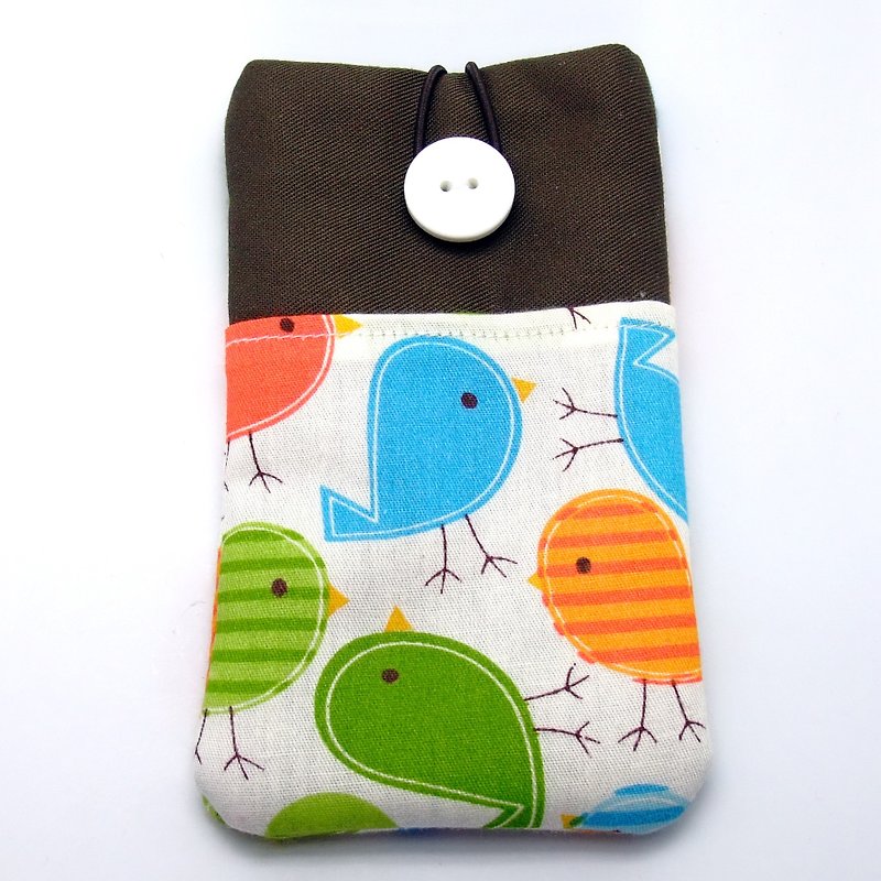 客製化電話包 手機袋 手機保護布套例如 iPhone    小鳥 (P-11) - 手機殼/手機套 - 棉．麻 多色
