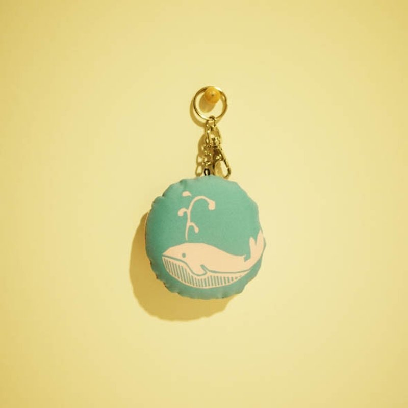 綠森林動物園之鑰匙圈-no.3-◆◇◆大尾鯨魚(湖水綠的)◆◇◆ - พวงกุญแจ - วัสดุอื่นๆ 