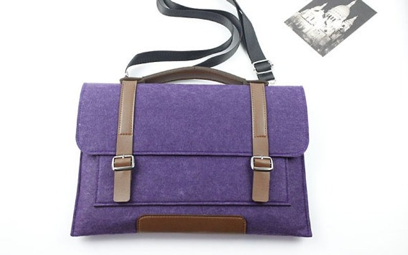 Computer protective cover felt cover 2020 MacBook Air 13-inch laptop bag computer bag 054P - Tablet & Laptop Cases - Other Materials Purple