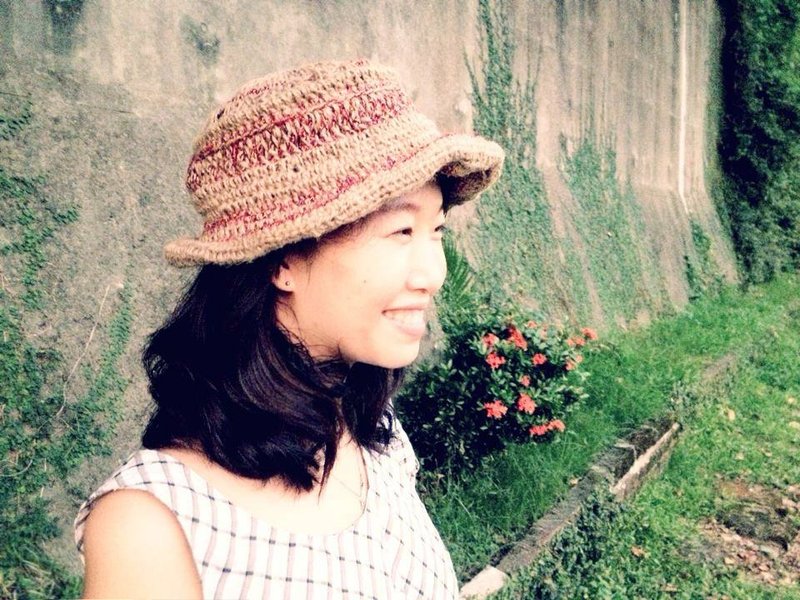 [Endorphin] autumn cap handmade flax - Hats & Caps - Other Materials Khaki