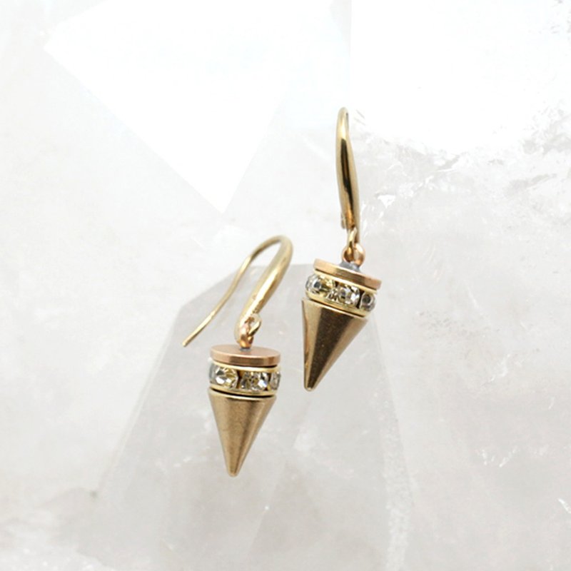 Rivet punk earrings - Earrings & Clip-ons - Other Metals Gold