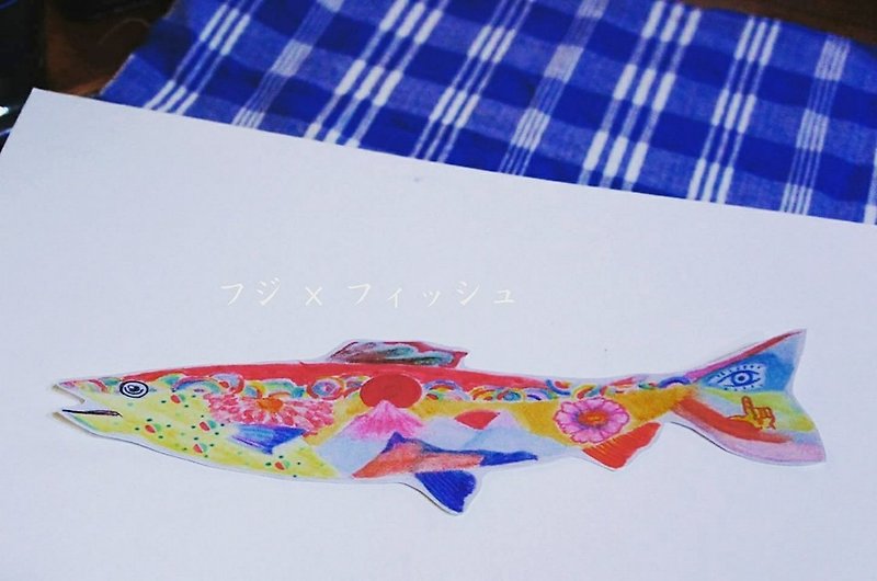 Fish market stickers - สติกเกอร์ - กระดาษ สีน้ำเงิน