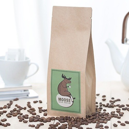 Moose咖啡烘焙 【MOOSE咖啡烘焙】(水洗)耶加雪菲, 咖啡豆 ,可磨粉,兩包免運