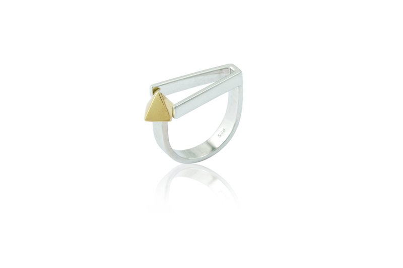 TRI Ring - sterling silver - 戒指 - 其他金屬 