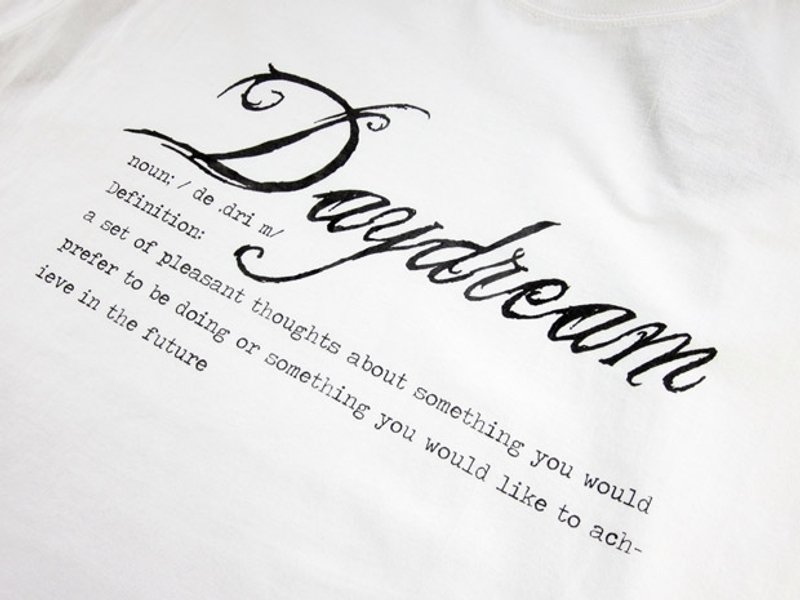 My Daydream Workshop 復古圖案白色TEE - 帽T/大學T - 其他材質 白色