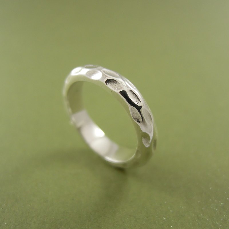 Chisel Ring-Sterling Silver Ring - แหวนทั่วไป - เงินแท้ ขาว