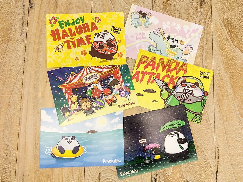 Pandahaluha 熊貓明信片包