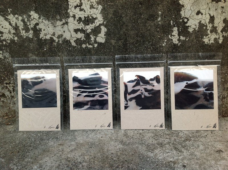 自然本色手工卡片—仙草山脈明信片9號 - การ์ด/โปสการ์ด - กระดาษ สีดำ