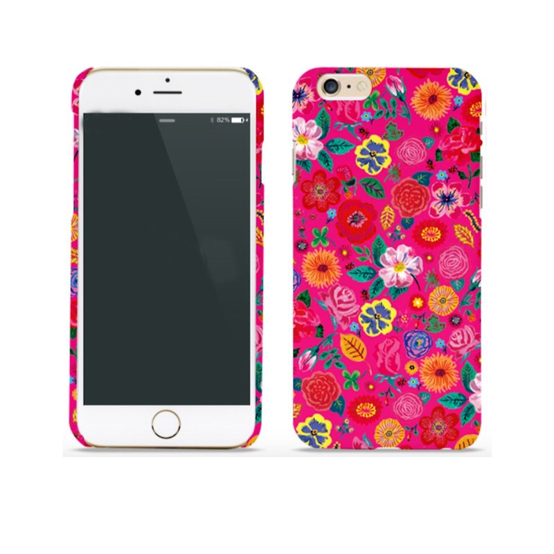 ガールアパート:: ArtshareのXのiPhone 6プラス電話シェル-Flowers - スマホケース - プラスチック レッド