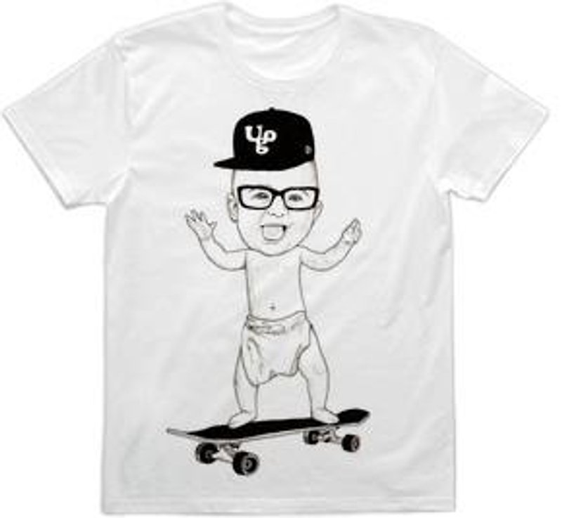 Baby Skateboarder (4.0oz) - เสื้อยืดผู้ชาย - วัสดุอื่นๆ 