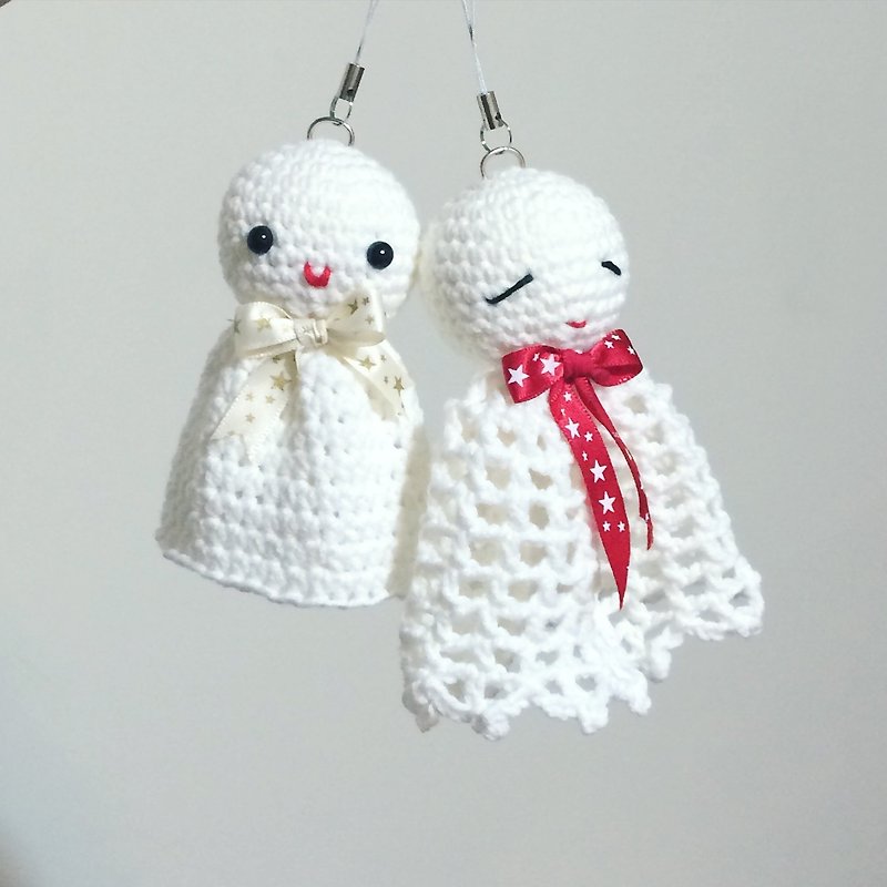 Aprilnana_Sunny crochet doll(white) - ของวางตกแต่ง - วัสดุอื่นๆ ขาว