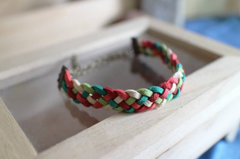 hand made bracelet-- korean synthetic leather【fruit season】 - Bracelets - Genuine Leather 
