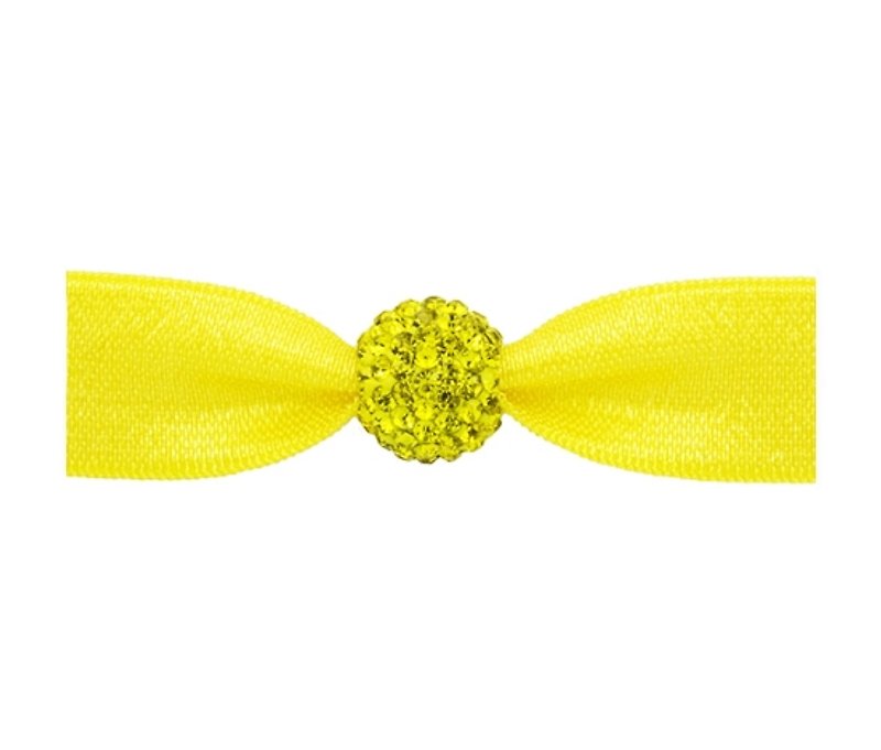 EMI❤JAY Crystal Hair Accessory Ring Dandelion Yellow-Hair Accessory Bracelet - เครื่องประดับผม - วัสดุอื่นๆ สีเหลือง