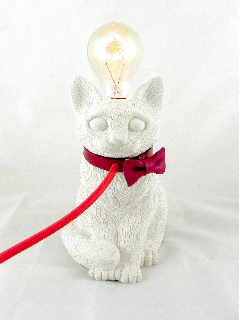 盼望你回家的温度-猫咪灯(白)